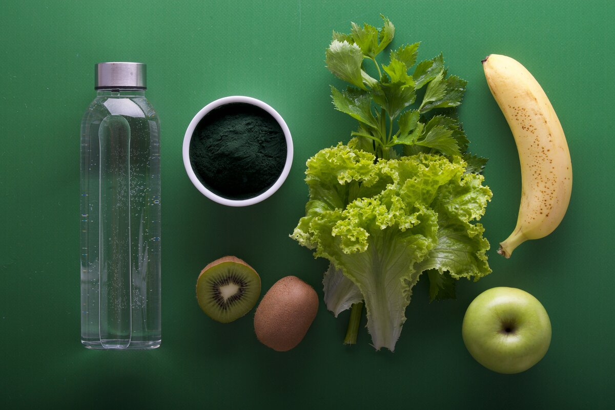 Healthy food arranged on the table illustrating structured technology health check
